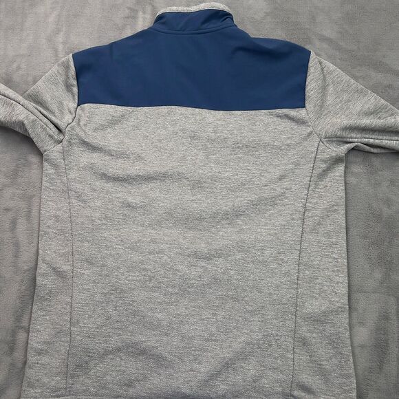 Orvis Sweater Mens Med Performance Pullover Quarter Zip Fleece Gray Pocket - Picture 3 of 10